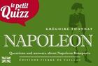 Couverture du livre « Le petit quizz de napoleon (anglais) » de  aux éditions De Taillac