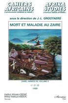 Couverture du livre « Mort et maladie au Zaïre » de  aux éditions L'harmattan