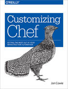 Couverture du livre « Customizing Chef » de Jon Cowie aux éditions O'reilly Media