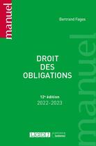 Couverture du livre « Droit des obligations (12e édition) » de Bertrand Fages aux éditions Lgdj