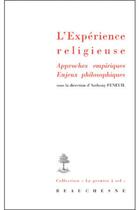 Couverture du livre « L'experience religieuse » de Anthony Feneuil aux éditions Beauchesne