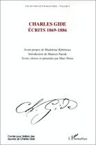 Couverture du livre « Charles Gide ; écrits t.1 ; 1869-1886 » de  aux éditions L'harmattan