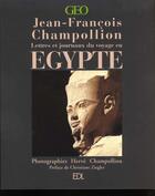 Couverture du livre « Lettres Et Journaux Du Voyage En Egypte (Champollion) » de Champollion Jean-Fra aux éditions De Lodi