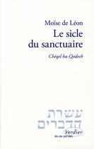 Couverture du livre « Le sicle du sanctuaire » de Moise De Leon aux éditions Verdier