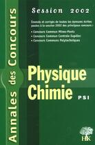Couverture du livre « Physique Chimie Psi » de Ravier et Herault aux éditions H & K