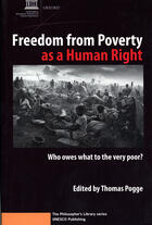 Couverture du livre « Freedom from poverty as a human right - who owes what to the very poor? » de  aux éditions Unesco