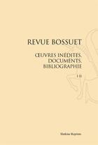 Couverture du livre « Revue Bossuet ; oeuvres inédites, documents, bibliographie » de  aux éditions Slatkine Reprints