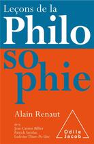 Couverture du livre « Leçons de la philosophie » de Alain Renaut aux éditions Odile Jacob