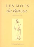 Couverture du livre « Les mots de balzac » de  aux éditions Actes Sud