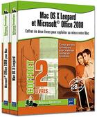 Couverture du livre « Mac OS X leopard et Microsoft© office 2008 ; coffret de deux livres pour exploiter au mieux votre Mac » de Eric Chautrand aux éditions Eni