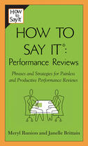 Couverture du livre « How To Say It Performance Reviews » de Brittain Janelle aux éditions Penguin Group Us