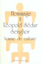 Couverture du livre « Hommage à Léopold Sédar Senghor » de  aux éditions Presence Africaine