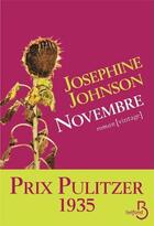 Couverture du livre « Novembre » de Josephine Johnson aux éditions Belfond