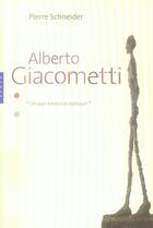Couverture du livre « Giacometti » de Pierre Schneider aux éditions Hazan