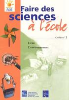 Couverture du livre « L'eau, l'environnement » de  aux éditions Crdp De Nantes