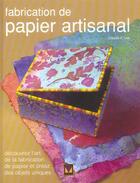 Couverture du livre « Fabrication de papier artisanal » de Claudia K. Lee aux éditions Modus Vivendi