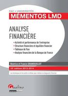 Couverture du livre « Analyse financière (10e édition) » de Beatrice Grandguillot et Francis Grandguillot aux éditions Gualino Editeur