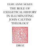 Couverture du livre « Elders and the plural ministry : the role of exegetical history in illuminating john calvin's theolo » de Mckee Elsie Anne aux éditions Librairie Droz