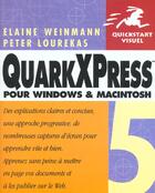 Couverture du livre « Quarkxpress » de Elaine Weinmann aux éditions Peachpit Press
