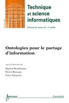 Couverture du livre « Ontologies Pour Le Partage D'Information (Technique Et Science Informatiques Rsti Serie Vol. 28 N. 1 » de Benslimane Djamal aux éditions Hermes Science Publications