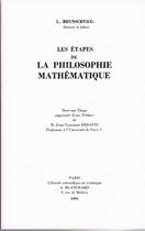 Couverture du livre « Les étapes philosophie mathématique » de L Brunschvic aux éditions Blanchard