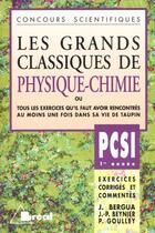 Couverture du livre « Grands classiques - physique/chimie pcsi » de Bergua aux éditions Breal