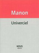 Couverture du livre « Univerciel » de Christophe Manon aux éditions Nous
