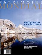 Couverture du livre « Encourager la résilience » de Patrimoine Mondial aux éditions Unesco