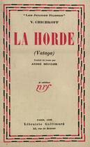 Couverture du livre « La horde » de Chichkoff V. aux éditions Gallimard