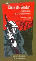 Couverture du livre « Ceux de verdun - les ecrivains et la grande guerre » de  aux éditions Flammarion