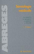 Couverture du livre « Sémiologie médicale (7e édition) » de  aux éditions Elsevier-masson