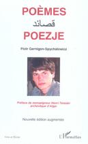 Couverture du livre « Poèmes, poezje » de Piotr Gernigon-Spychalowicz aux éditions L'harmattan