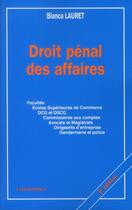 Couverture du livre « Droit Penal Des Affaires, 8 E Edition » de Bianca Lauret aux éditions Economica