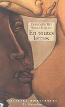 Couverture du livre « En toutes lettres » de Francoise Rey aux éditions La Musardine