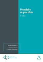 Couverture du livre « Formulaire de procedure - 7eme edition » de Lagasse F. P M. aux éditions Anthemis