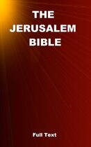 Couverture du livre « The Jerusalem Bible » de Ctad J aux éditions Epagine