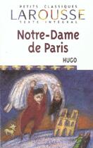 Couverture du livre « Notre-Dame de Paris » de Victor Hugo aux éditions Larousse