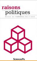 Couverture du livre « Raisons politiques 85 » de  aux éditions Presses De Sciences Po