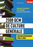 Couverture du livre « 2500 QCM de culture générale » de Jean-Michel Oullion aux éditions L'etudiant