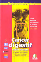 Couverture du livre « Cancer digestif, colon-rectum » de  aux éditions Bash