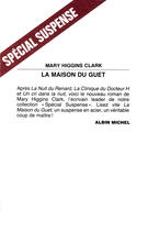 Couverture du livre « La maison du guet » de Mary Higgins Clark aux éditions Albin Michel