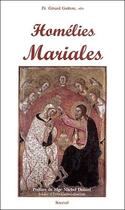 Couverture du livre « Homélies mariales » de Gerard Guitton aux éditions Artege