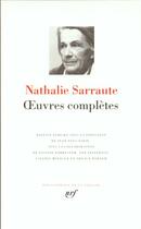 Couverture du livre « Oeuvres complètes » de Nathalie Sarraute aux éditions Gallimard