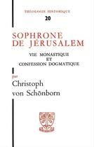 Couverture du livre « Sophrone de jerusalem » de Schonborn Christophe aux éditions Beauchesne Editeur
