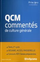 Couverture du livre « QCM de culture générale » de Gilbert Guislain aux éditions Studyrama