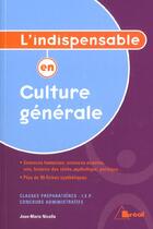 Couverture du livre « Culture Generale » de Jean-Marie Nicolle aux éditions Breal