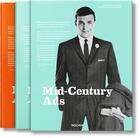 Couverture du livre « Mid-century ads ; advertising from the mad men era ; coffret » de Steven Heller et Jim Heimann aux éditions Taschen