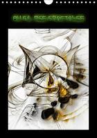 Couverture du livre « Au fil des fractales calendrier mural 2018 din a4 vertical - images numeriques fractales ca » de Marc Bleriot J aux éditions Calvendo