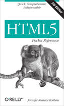 Couverture du livre « HTML5 Pocket Reference » de Jennifer Niederst Robbins aux éditions O`reilly Media