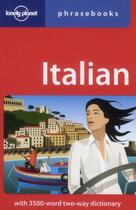Couverture du livre « Italian phrasebook (4e édition) » de  aux éditions Lonely Planet France